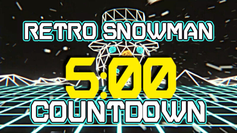 Retro Snowman Countdown